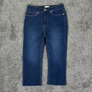 NEW 7Diamonds‎ Coco Mid-Rise Capri Jeans Womens 26 Blue Denim Stretch Casual